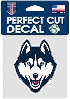 ncaa 康涅狄格大学乌康恩哈士奇队 10.16cm x 10.16cm 户外彩色贴花